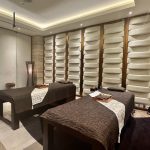 A tranquil treatment room at the Alaya Spa