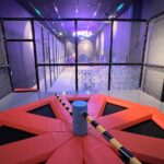 Ashley NewAir trampoline spinning game area