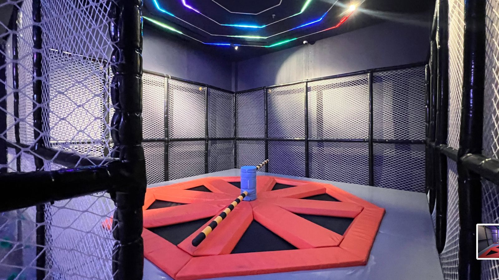 Ashley NewAir Trampoline wipeout game area