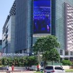 Exterior of Grand Indonesia shopping mall with fountain