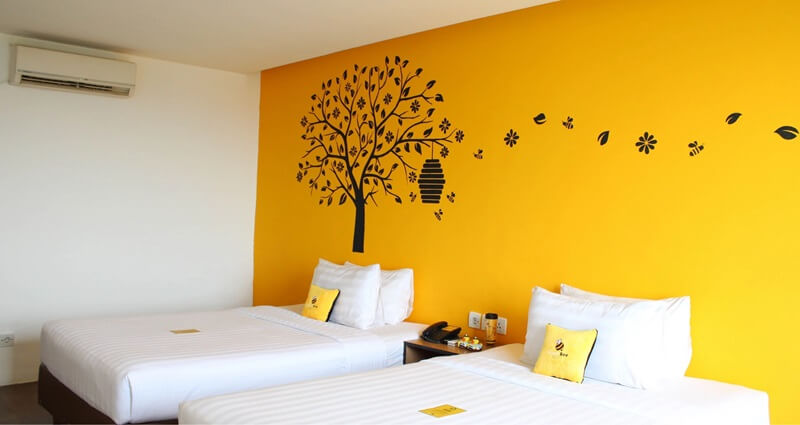 Superior Twin hotel room with two single beds
