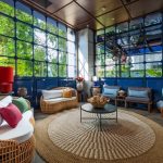 Ashley Hotel Group's modern waiting room with two armchairs