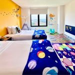 YB1 Family Room with a double and single bed