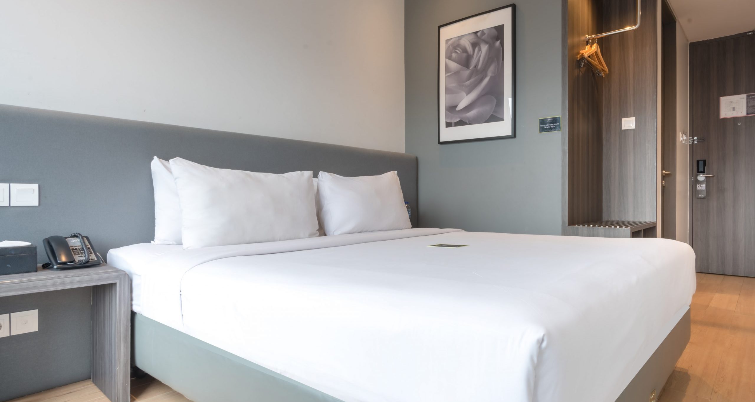 Deluxe Queen hotel room at Ashley Hotel Group