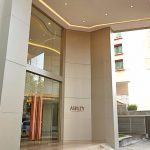 Entrance gate of Ashley Wahid Hasyim Jakarta hotel