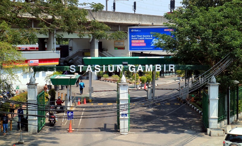 Exterior view of Gambir Train Station