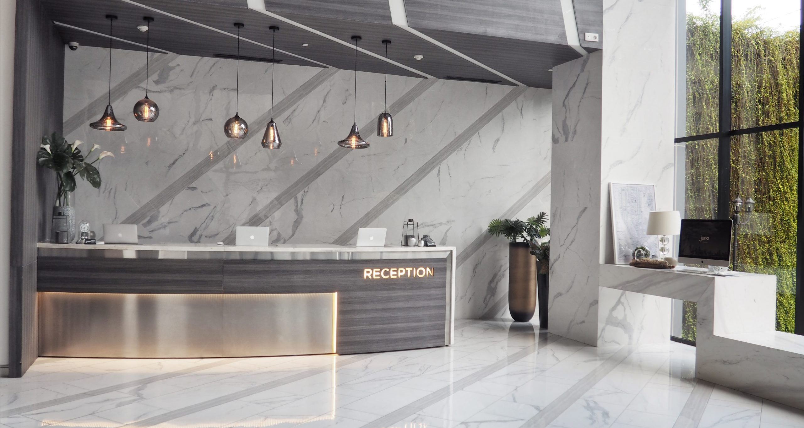 Ashley Hotel Group lobby and seating area