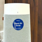 Blueair Clean Air Zone logo on newair superior queen purifier