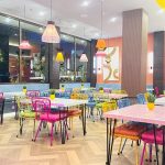 The modern dining interior of Omahmi Resto