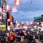 Bustling night market at Pasar Lama Tangerang
