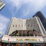 Plaza Indonesia shopping mall exterior at night