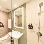 A modern hotel bedroom in room 11 at Ashley Hotel Group