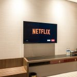 The Netflix app interface on a smart TV