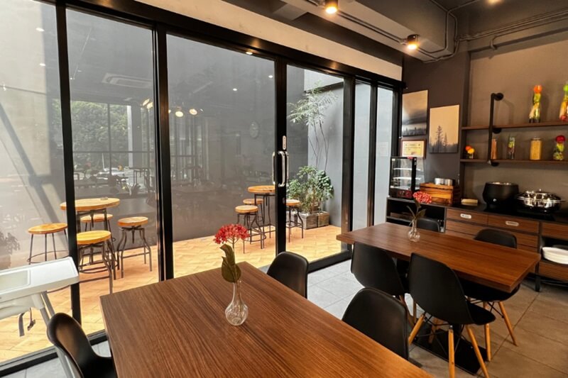 Interior dining area of Soto Ludi Restaurant