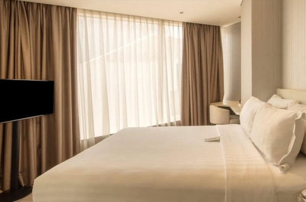 Superior double hotel room interior