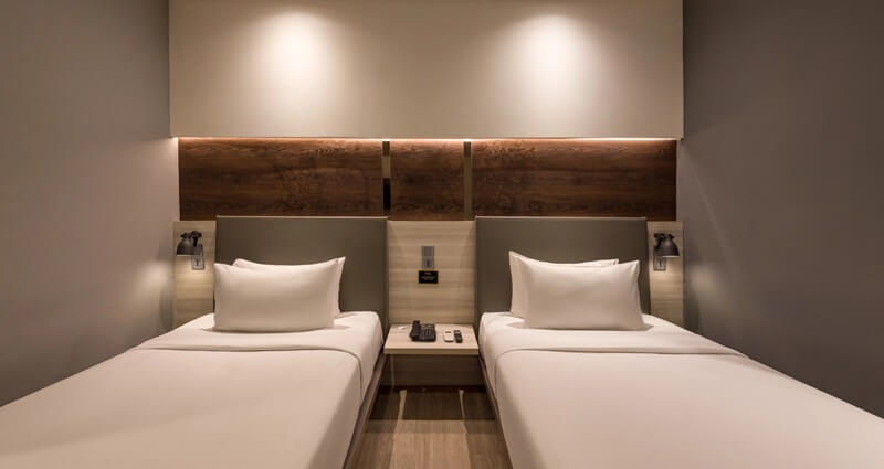 Superior Twin hotel room with two single beds