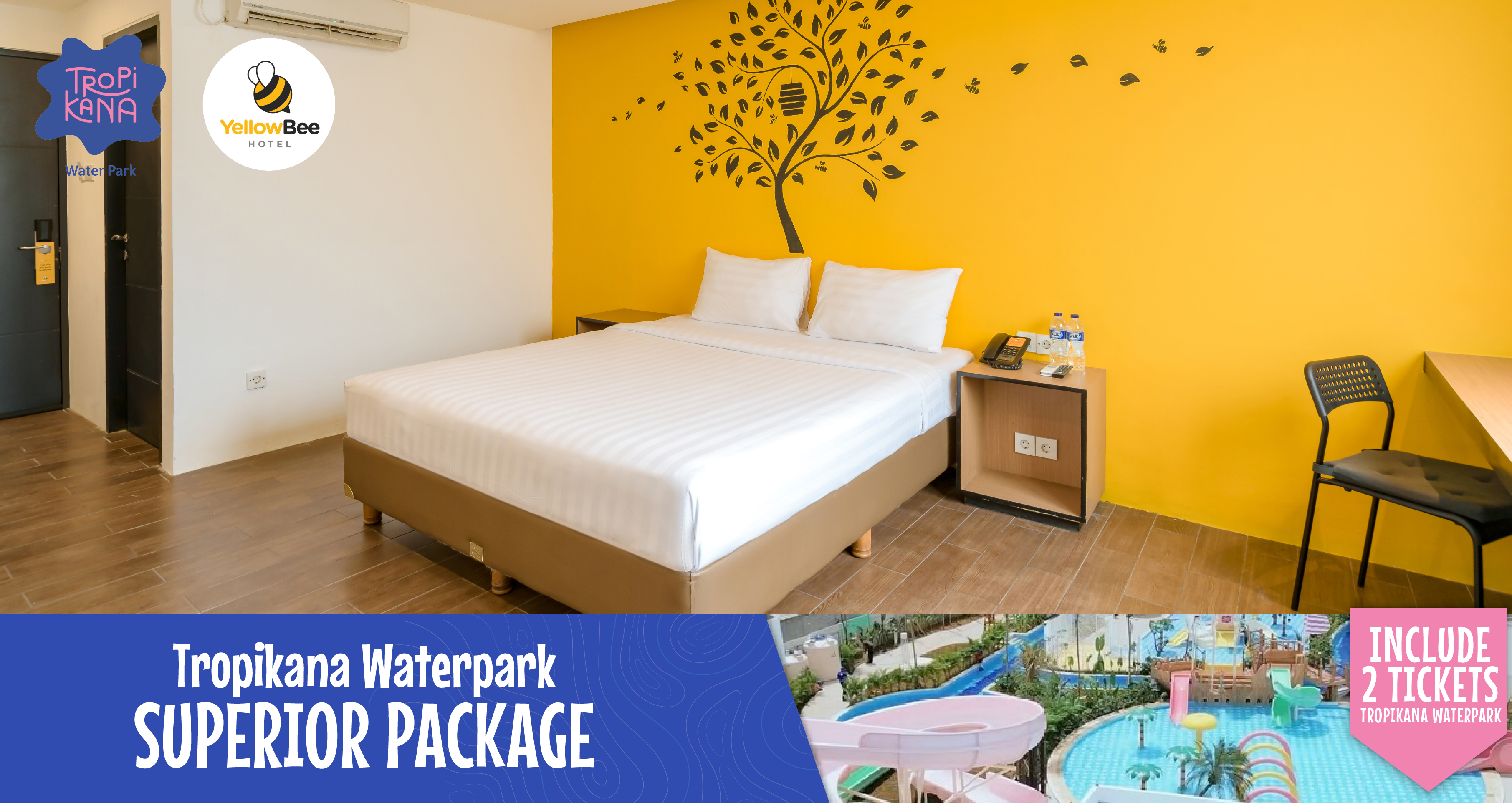 Tropikana Superior Package with 2 waterpark tickets