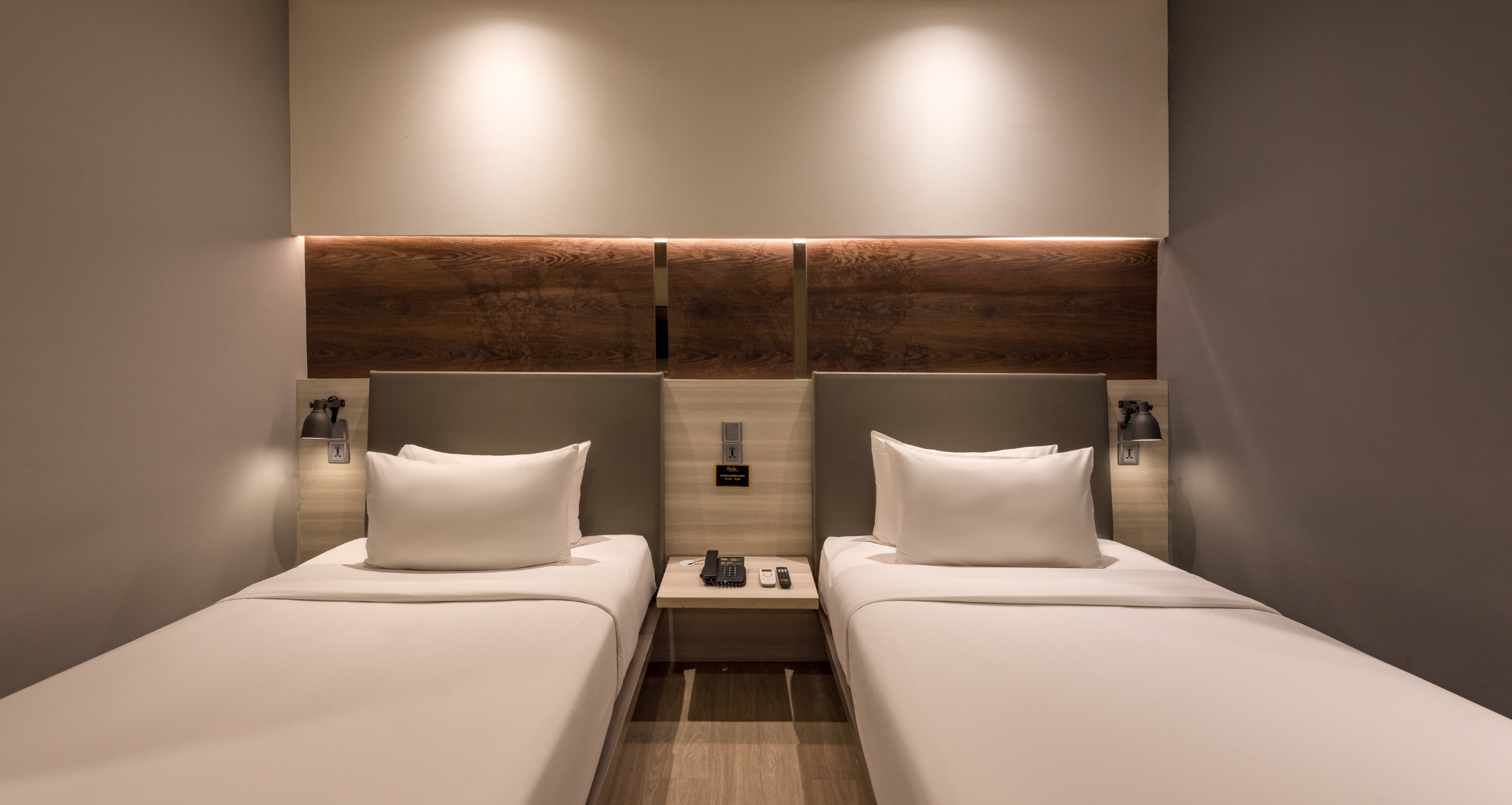 Ashley Hotel Group modern twin room with city view