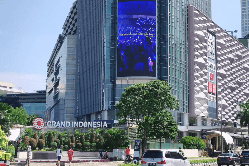 Exterior of the Grand Indonesia shopping mall